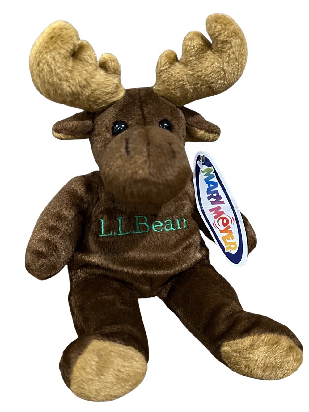Mary Meyer L.L. Bean Moose Beanie Animal Plush Brown 9” w/ Original Tag